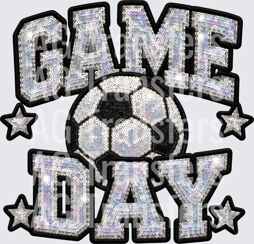GAME DAY SOCCER FAUX SEQUIN