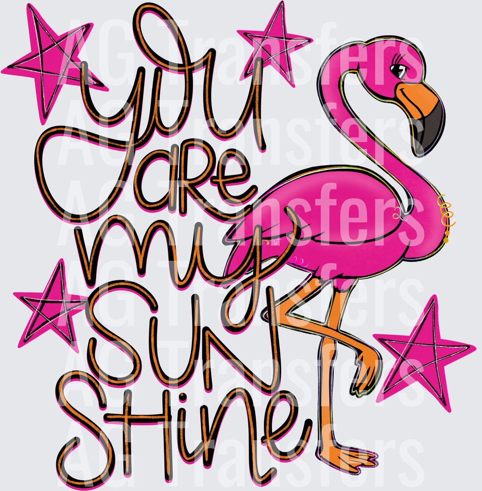 you are my sunshine flamingo