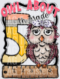 Owl About PINK FIFTH GRADE