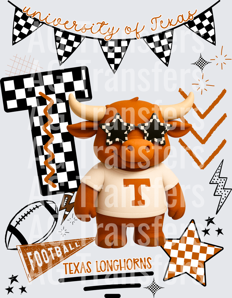 3D TEXAS LONGHORNS