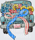 Patriotic Bow Truck