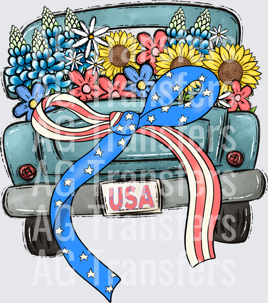 Patriotic Bow Truck