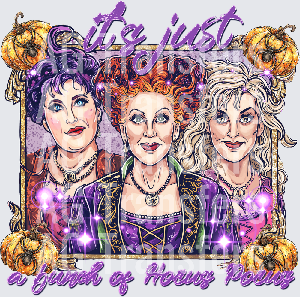 It’s Just A Bunch of Hocus Faux Glitter Frames