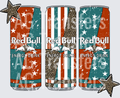 Patriotic Red Bull cans