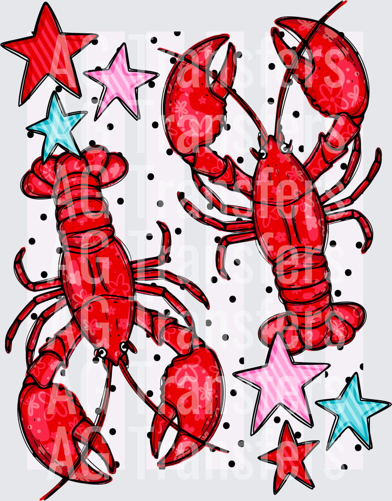 Red lobster’s with stripes