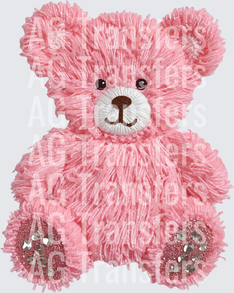 PINK BEAR FAUX YARN