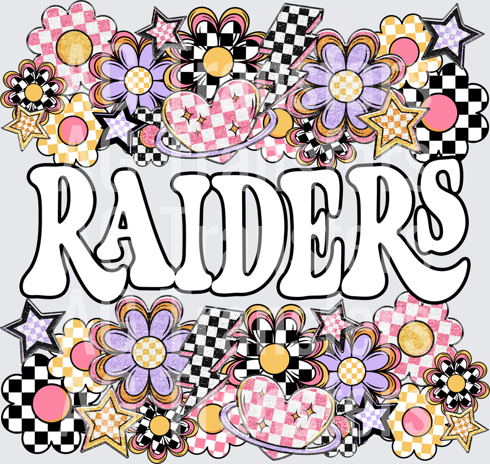 Funky Flowers Mascots RAIDERS