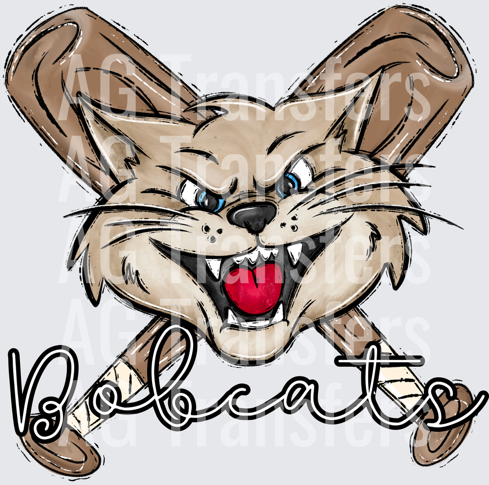 baseball bobcats mascot bats