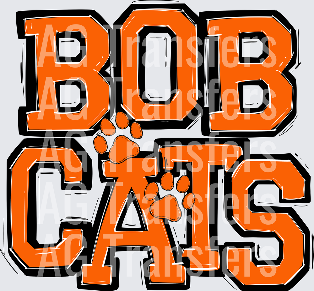 BOBCATS ORANGE PAWS