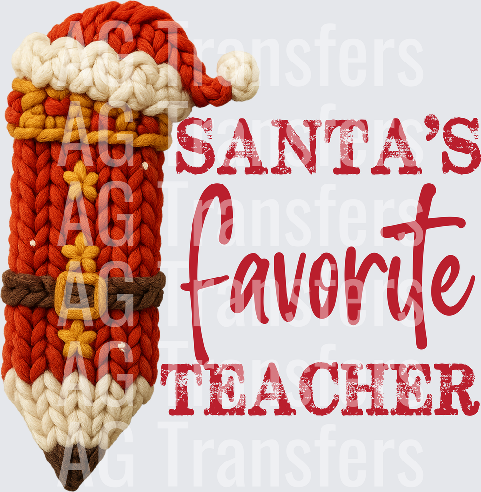 SANTAS FAVORITE TEACHER