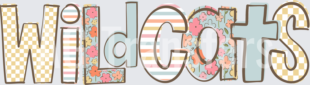 Doodle Loo Wildcats One Line