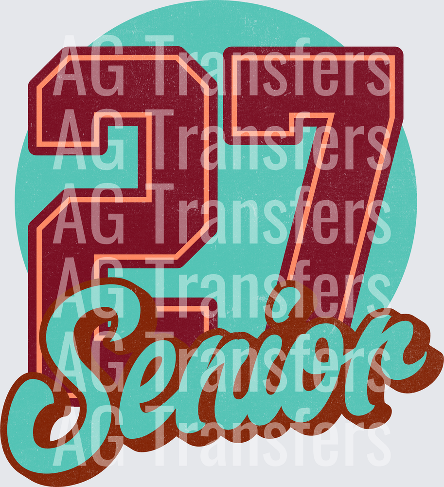 SENIOR DISTRESSED AQUA 27